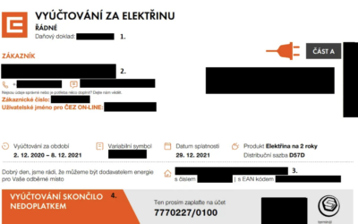 Dorazil vám nedoplatek za elektřinu?